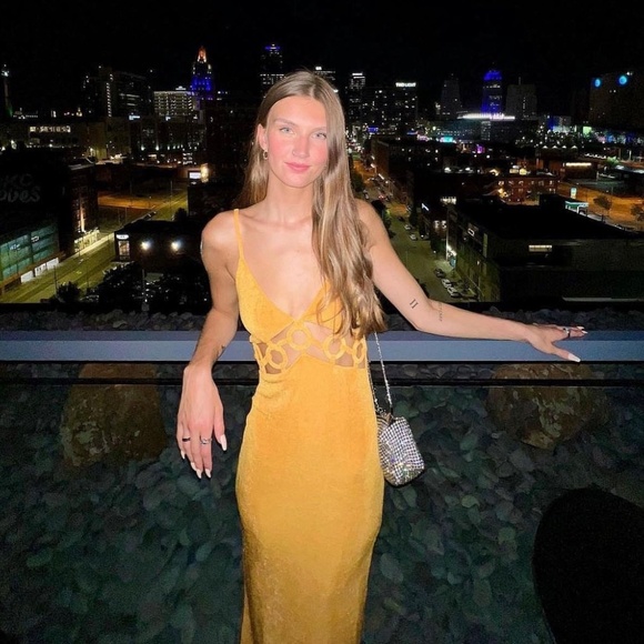 NWT Boutique Midi Cutout Dress - Picture 3 of 3